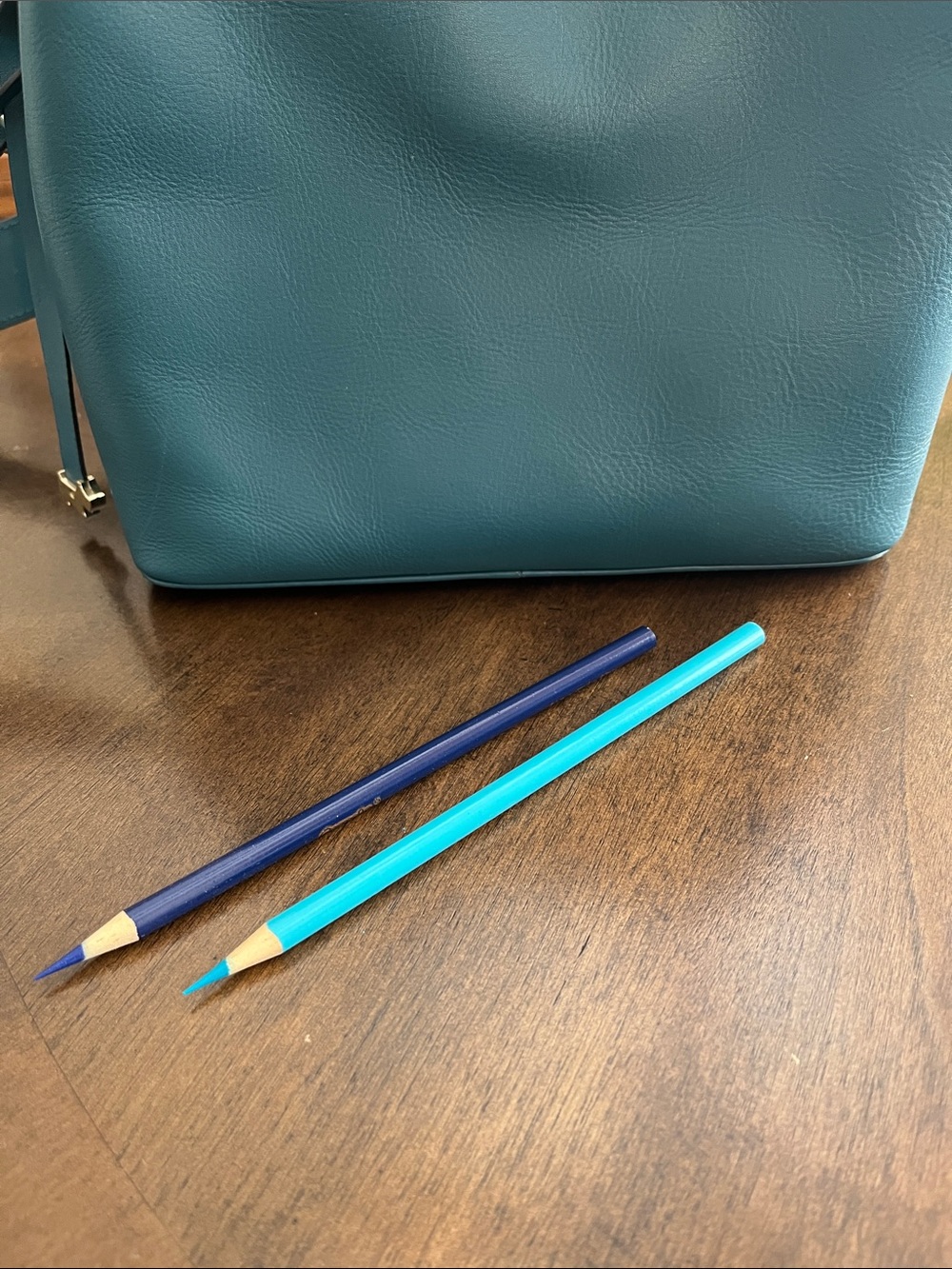 RADLEY / Teal (Blue-Green) Leather Shoulder Bag - Picture 7 of 7
